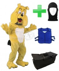 Kostüm Dogge 14 + Kühlweste "Blue M24" + Tasche "Star" + Hygiene Maske (Hochwertig)