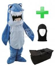 Kostüm Hai + Tasche "Star" + Hygiene Maske (Hochwertig)