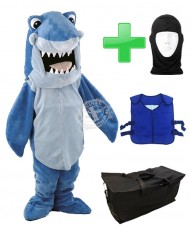 Kostüm Hai + Kühlweste + Tasche + Hygiene Maske/Haube jetzt günstig kaufen Angebot