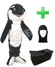 Kostüm Orca / Schwertwal 2 + Tasche "Star" + Hygiene Maske (Hochwertig)