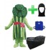 Kostüm Brokkoli 1 + Kühlweste "Blue M24" + Tasche "Star" + Hygiene Maske (Hochwertig)