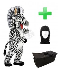 Kostüm Zebra 2 + Tasche "Star" + Hygiene Maske (Hochwertig)