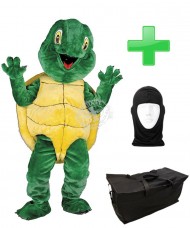 Kostüm Schildkröte 3 + Tasche "Star" + Hygiene Maske (Hochwertig)