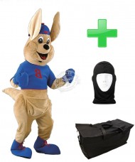 Kostüm Känguru 5 + Tasche "Star" + Hygiene Maske (Hochwertig)