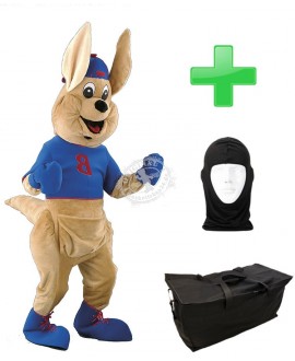 Kostüm Känguru 5 + Tasche "Star" + Hygiene Maske (Hochwertig)
