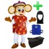 Kostüm Maus Maskottchen 19 + Kühlweste "Blue M24" + Tasche "L2" + Hygiene Maske (Hochwertig)