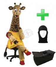 Kostüm Giraffe 3 + Tasche "Star" + Hygiene Maske (Hochwertig)
