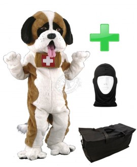 Kostüm Bernhardiner + Tasche "Star" + Hygiene Maske (Hochwertig)