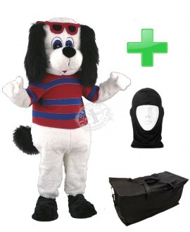 Kostüm Hund 25 + Tasche "Star" + Hygiene Maske (Hochwertig)
