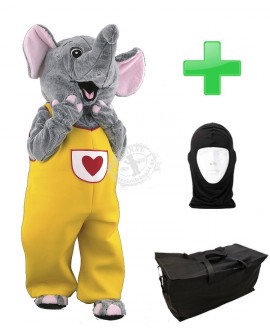 Kostüm Elefant 9 + Tasche "Star" + Hygiene Maske (Hochwertig)