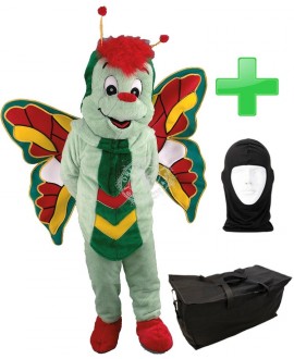 Kostüm Schmetterling 3 + Tasche "Star" + Hygiene Maske (Hochwertig)
