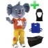 Kostüm Koala + Kühlweste "Blue M24" + Tasche "Star" + Hygiene Maske (Hochwertig)