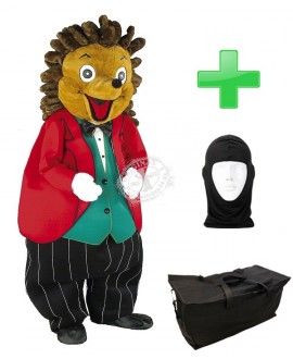 Kostüm Igel 1 + Tasche "Star" + Hygiene Maske (Hochwertig)