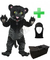 Kostüm Panther 4 + Tasche "Star" + Hygiene Maske (Hochwertig)
