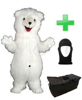 Kostüm Eisbär + Tasche "Star" + Hygiene Maske (Hochwertig)