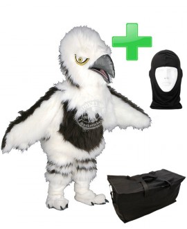 Maskottchen Adler Küken + Tasche "Star" + Hygiene Maske (Hochwertig)