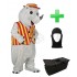 Kostüm Nashorn 3 + Tasche + Hygiene Maske/Haube jetzt günstig kaufen Angebot