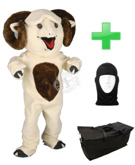 Kostüm Widder 4 + Tasche "Star" + Hygiene Maske (Hochwertig)