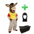 Kostüm Esel 4 + Tasche "Star" + Hygiene Maske (Hochwertig)