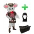 Kostüm Maus 11 + Tasche "Star" + Hygiene Maske (Hochwertig)