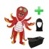 Kostüm Tintenfisch / Krake + Tasche "Star" + Hygiene Maske (Hochwertig)