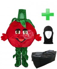 Kostüm Tomate + Tasche "XL" + Hygiene Maske (Hochwertig)