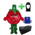 Kostüm Tomate + Kühlweste "Blue M24" + Tasche "XL" + Hygiene Maske (Hochwertig)