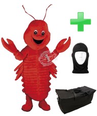 Kostüm Hummer / Scampi + Tasche "Star" + Hygiene Maske (Hochwertig)