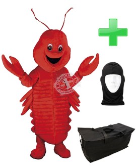 Kostüm Hummer / Scampi + Tasche "Star" + Hygiene Maske (Hochwertig)