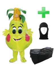 Kostüm Birne + Tasche "XL" + Hygiene Maske (Hochwertig)