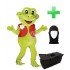 Kostüm Frosch 6 + Tasche "Star" + Hygiene Maske (Hochwertig)