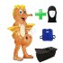 Kostüm Seepferdchen + Kühlweste "Blue M24" + Tasche "Star" + Hygiene Maske (Hochwertig)
