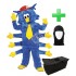 Kostüm Tausendfüßler + Tasche "Star" + Hygiene Maske (Hochwertig)