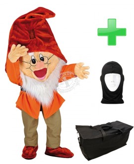 Kostüm Zwerg 1 + Tasche "L" + Hygiene Maske (Einfach)