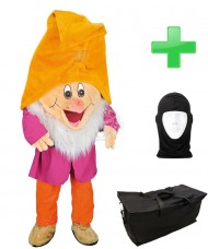 Kostüm Zwerg 2 + Tasche "L" + Hygiene Maske (Einfach)