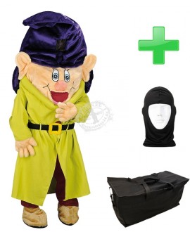 Kostüm Zwerg 3 + Tasche "L" + Hygiene Maske (Einfach)
