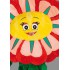 Kostüm Blume Rot Maskottchen (Hochwertig)