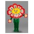 Kostüm Blume Rot Maskottchen (Hochwertig)
