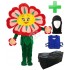 Kostüm Blume Rot + Kühlweste "Blue M24" + Tasche "XL" + Hygiene Maske (Hochwertig)