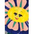 Kostüm Blume Violett Maskottchen (Hochwertig)