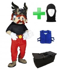 Person Wikinger + Kühlweste + Tasche + Hygiene Maske/Haube : Günstig kaufen im Angebot