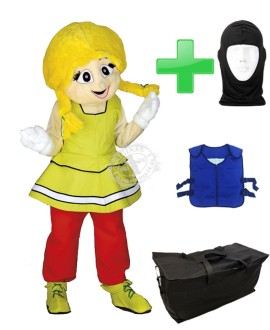 Person Heidi + Kühlweste "Blue M24" + Tasche "Star" + Hygiene Maske (Hochwertig)