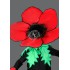 Kostüm Blume Rot Maskottchen 1 (Hochwertig)