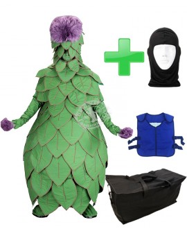Kostüm Kaktus + Kühlweste "Blue M24" + Tasche "Star" + Hygiene Maske (Hochwertig)