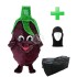 Kostüm Pflaume + Tasche "XL" + Hygiene Maske (Hochwertig)