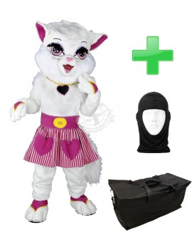 Kostüm Katze 18 + Tasche "Star" + Hygiene Maske (Hochwertig)