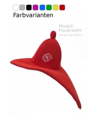 Extra Zubehör Mütze Modell "Feuerwehr" (Rot oder Farbe nach Wahl)