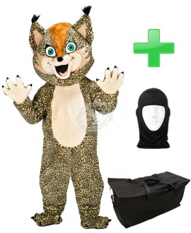 Maskottchen Luchs 7 + Tasche "Star" + Hygiene Maske (Hochwertig)