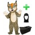 Maskottchen Luchs 7 + Tasche "Star" + Hygiene Maske (Hochwertig)