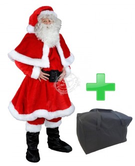Profi Weihnachtsmann Kostüm Promotion II + Tasche "M" (198j)